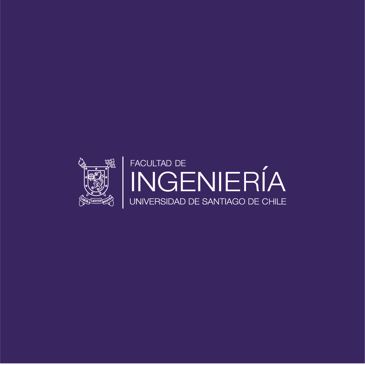 Logo de la Facultad de Ingenieria de la Universidad de Santiago de Chile, institución para la que se realizará esl wrokshop "Habilidades relacionales para las nuevas masculinidades".