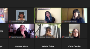 Participantes del Conversatorio sobre Diseño y Género UC, en el que participó Beatriz Leal.