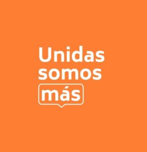 Logo del encuentro Unidas Somos Más.