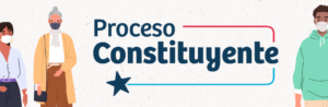 Extracto de banner del Gobierno de Chile para el proceso consituyente que creará la primera Constitución paritaria