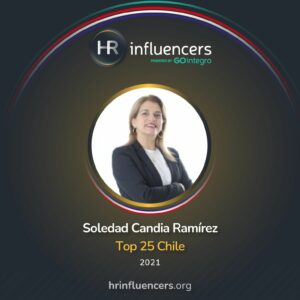 Soledad Candia Ramírez seleccionada dentro del ranking HR Influencers 2021 en Chile