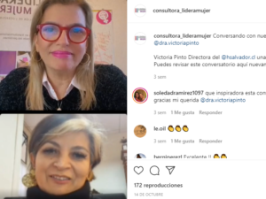 Victoria Pinto y Soledad Candia en el conversatorio