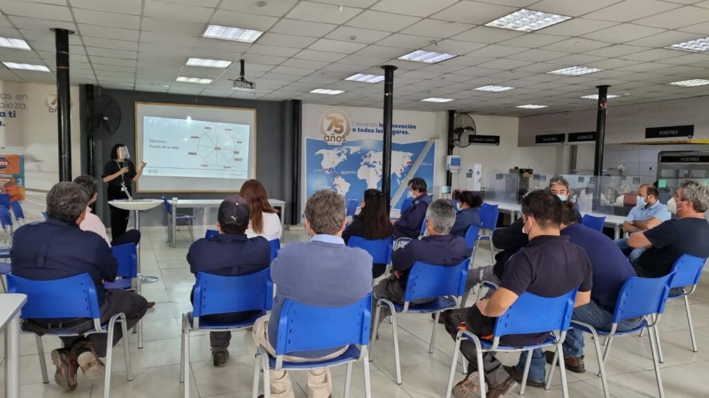 Foto del último taller presencial. Dictado por Constanza Araya.