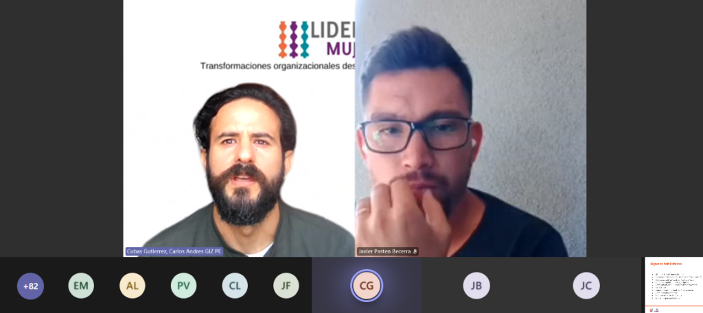 Charla sobre Masculinidades en contexto Lidera8M 2022.