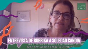 Pantallazo a una parte de la entrevista de Rubrika a Soledad Candia Ramírez.